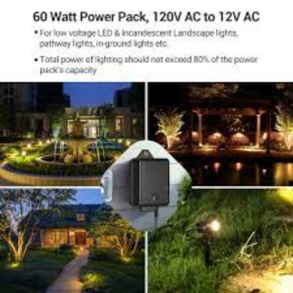 Dewenwils 60 Watt Low Voltage Transformer for Landscape Lights SKU:HOSL02A - Picture 3 of 3